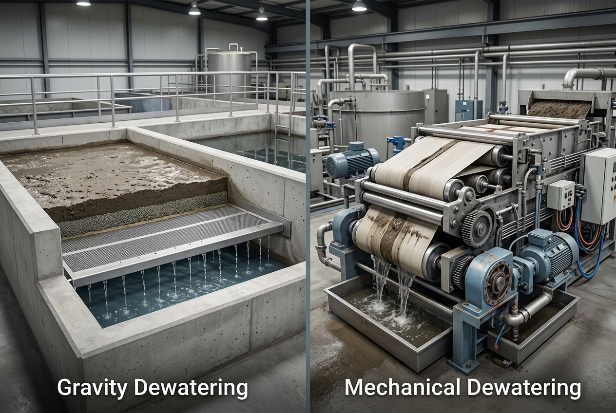 Gravity Dewatering vs. Mechanical Dewatering: Which Is Right for Your Plant?