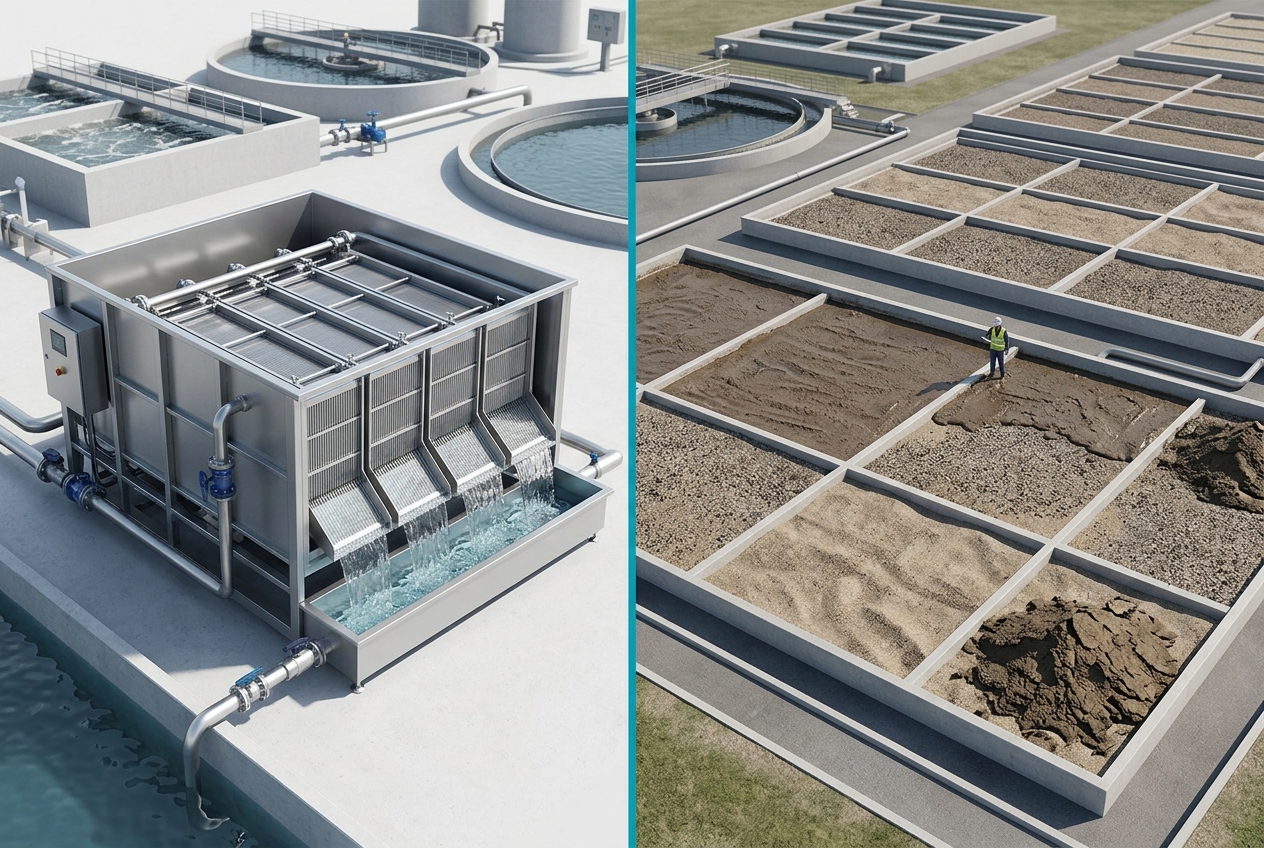 Wedgewater Filter Beds vs. Sand Drying Beds: A Complete Comparison