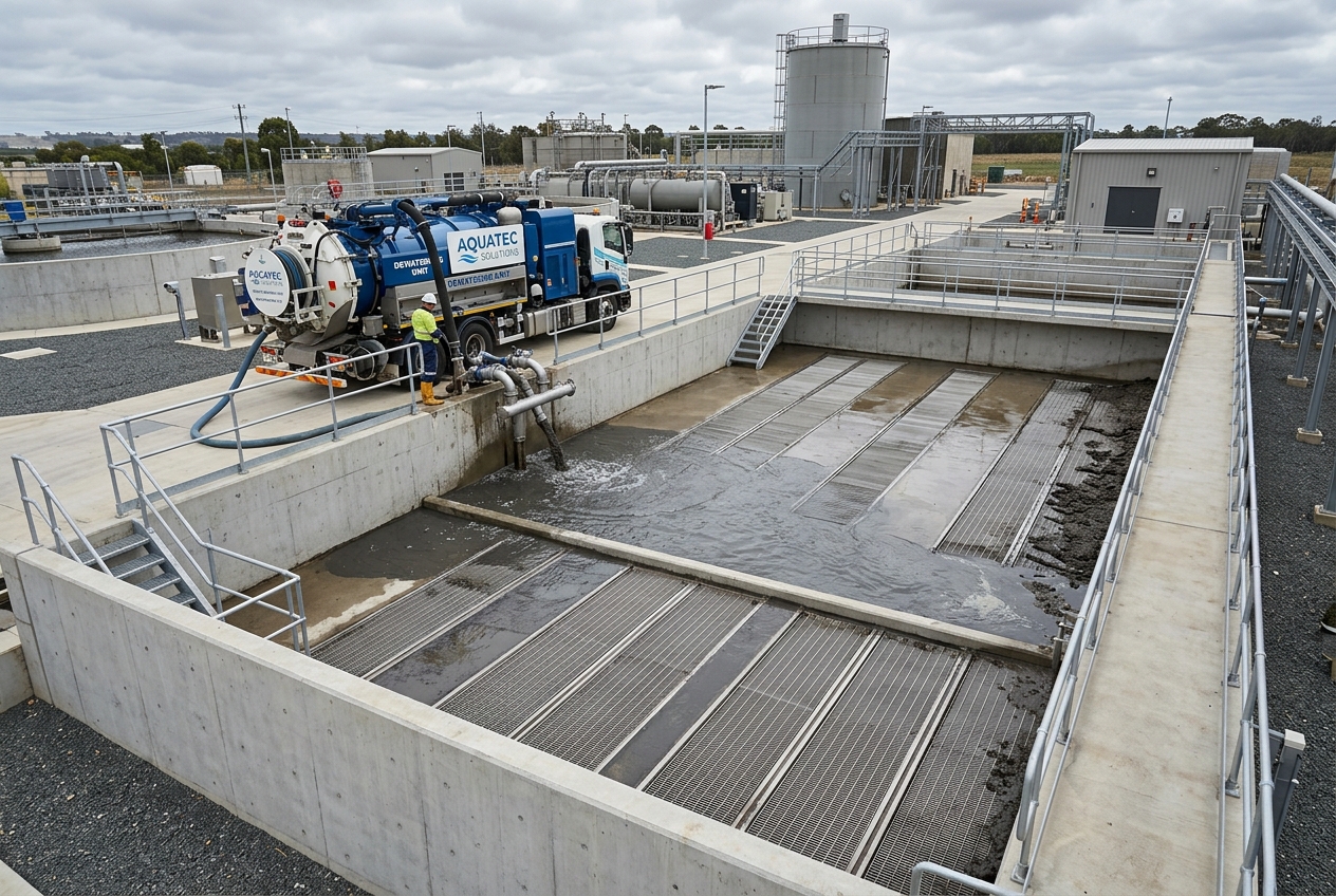 Vacuum-Truck Waste Bed